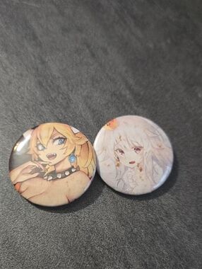 Bowsette And Boosette Pin Set
